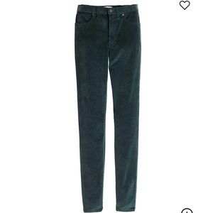 Madewell Tall 10" Skinny Jeans: Stretch Velvet